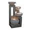 Melrose LED Lighted Cascading Outdoor Garden Water Bowl Fountain - 32.5" - Gray